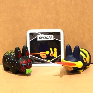 Kidrobot Greed & Cyclops Labbits combo